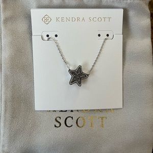 Jae Star Silver Pendant Necklace - Platinum Drusy